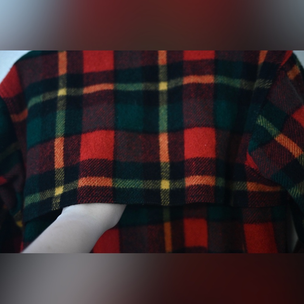 VTG Johnson Woolen Mills Jacket Mens M 60s Tartan Plaid Hunting Mackinaw Wool - Picture 9 of 16